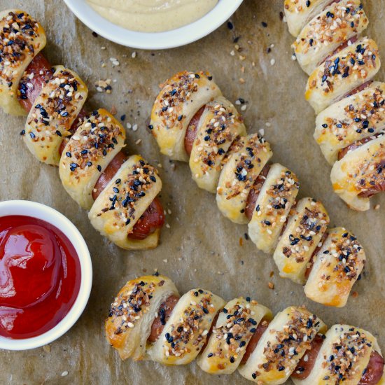 Puff Pastry Pigs In a Blanket