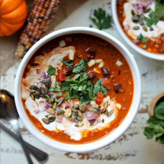 Vegan Chorizo & Pumpkin Chili