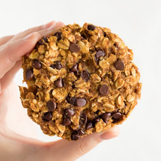 Pumpkin Choc Chip Oatmeal Cookies