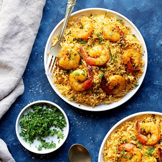 Persian Style Shrimp and Rice