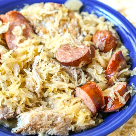 Instant Pot Pork and Sauerkraut