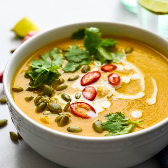 Thai Style Pumpkin Squash Soup