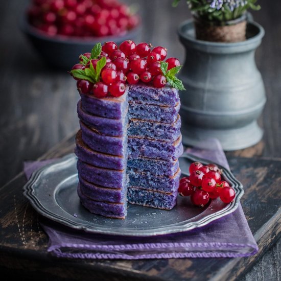 Gluten-Free Purple Pancakes