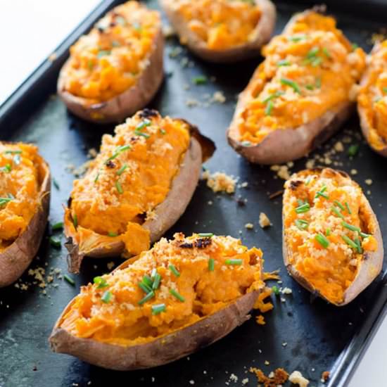 Twice Baked Sweet Potatoes