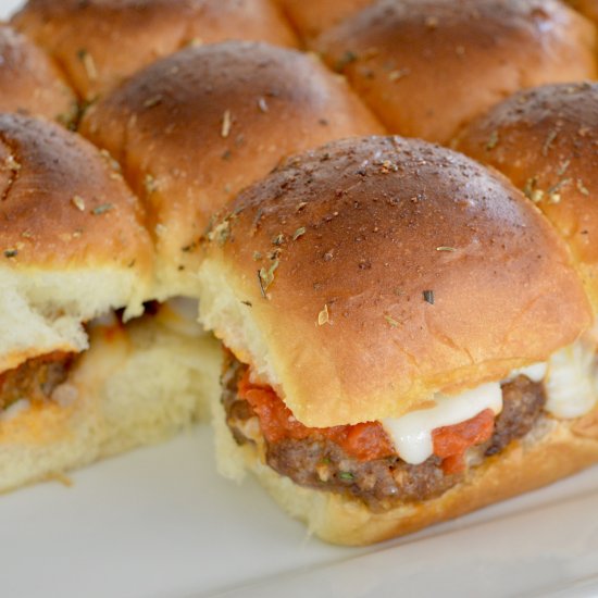 Mini Baked Meatball Sandwiches