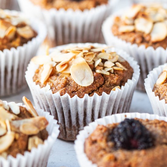 Apple oat muffins (V, GF)