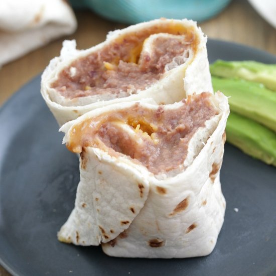 Freezer Bean and Cheese Burritos