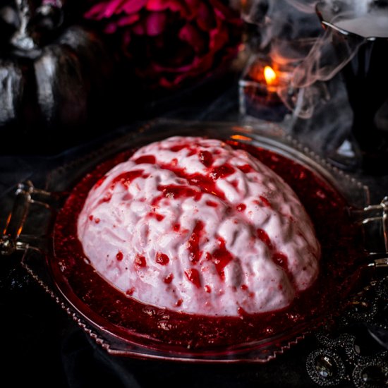 Halloween Brain Panna Cotta