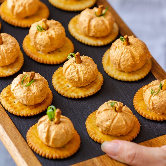 mini pumpkin cheese balls