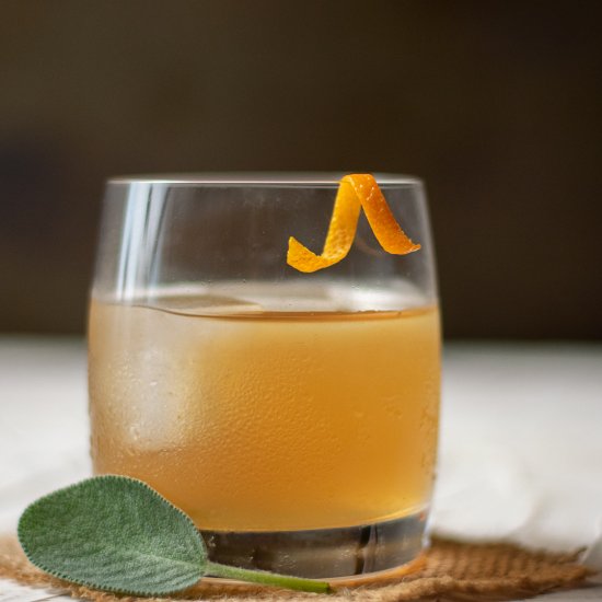 Bourbon Cocktail with Honey & Sage