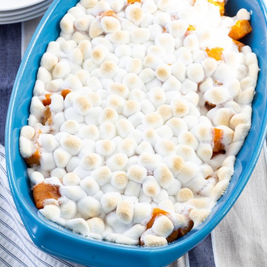 sweet potatoes with marshmallows