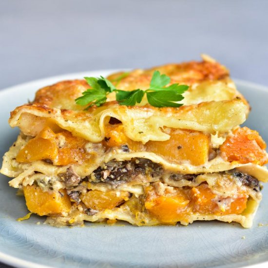 White Lasagna with pumpkin