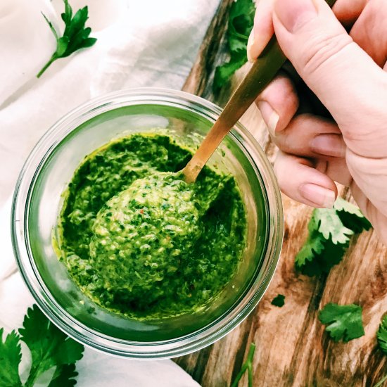 Avocado Chimichurri Sauce