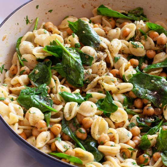 Orecchiette with Chickpeas & Zaaart