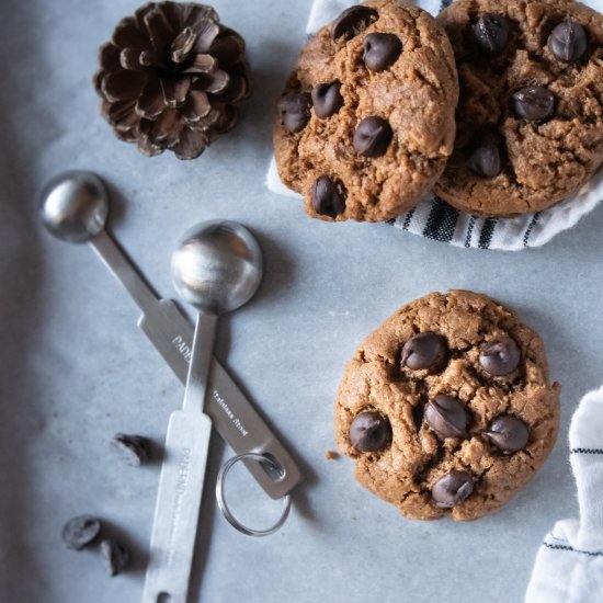 Almond Butter Chocolate Chip Cookie