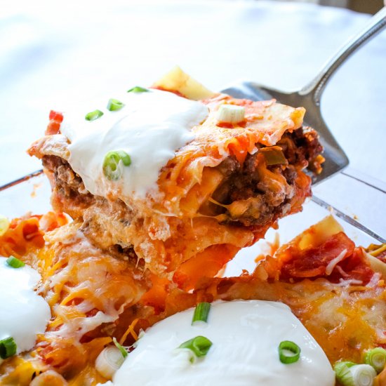 Cheesy Taco Lasagna