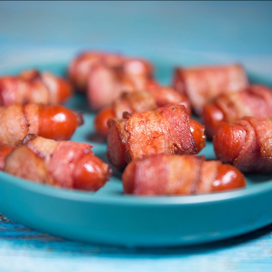 BACON WRAPPED SMOKIES