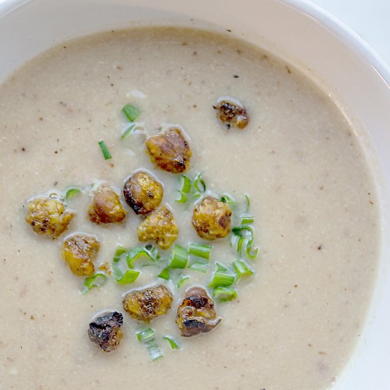 Roasted Creamy Cauliflower Soup