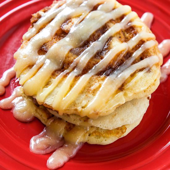 Cinnamon Roll Pancakes