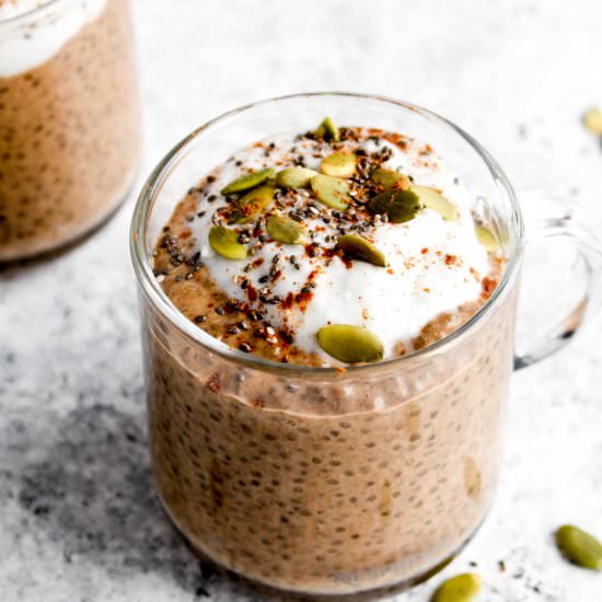 Pumpkin Spice Latte Chia Pudding