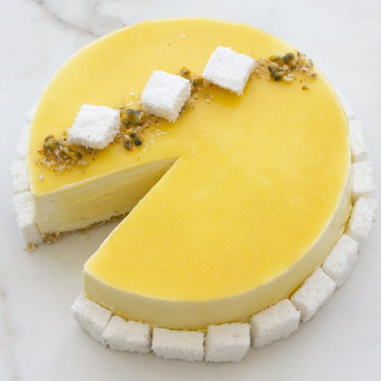 Passion Fruit Mousse Cake