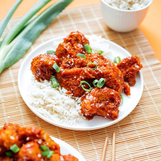 Baked General Tso’s Cauliflower