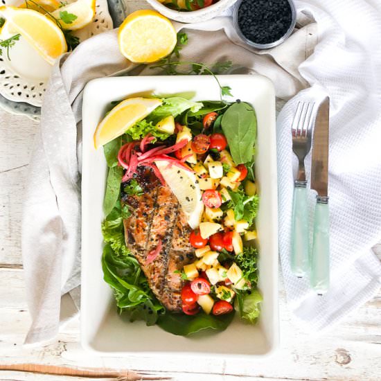 Summer honey mustard trout