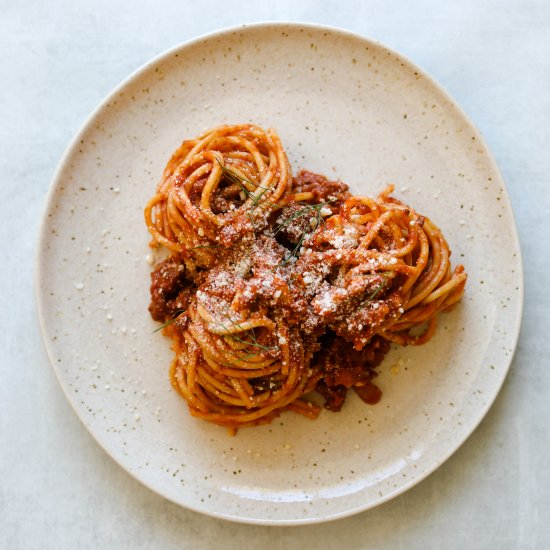 Fennel + Pork Bolognese