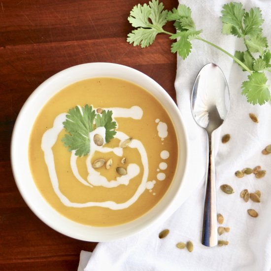 Curried Butternut Squash Soup