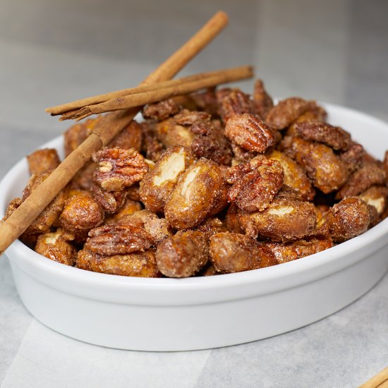 Candied Pecans & Pretzel Bites