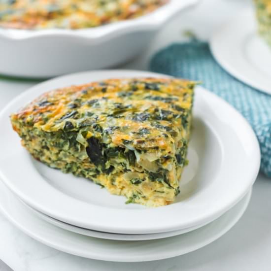 Crustless Spinach Quiche