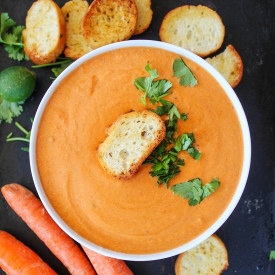 Creamy Chipotle and Carrot Soup