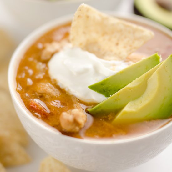 Instant Pot Chicken Tortilla Soup