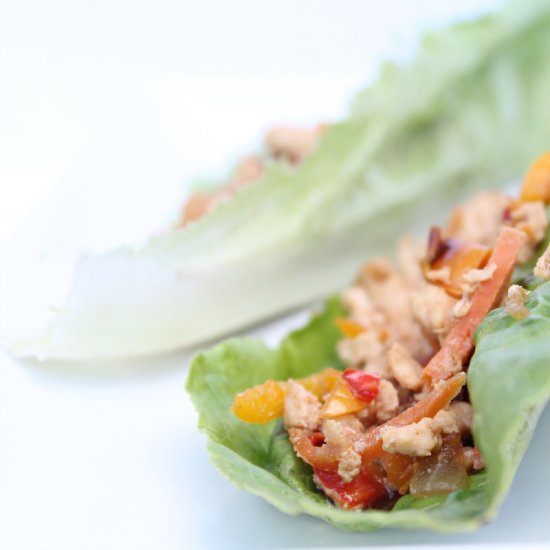 Low Carb Asian Chicken Lettuce Wrap