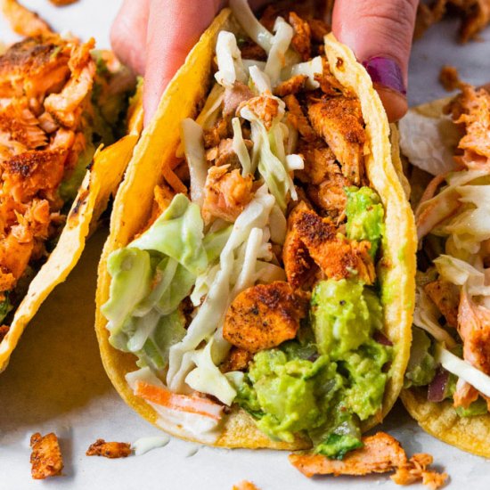 Blackened Salmon Tacos