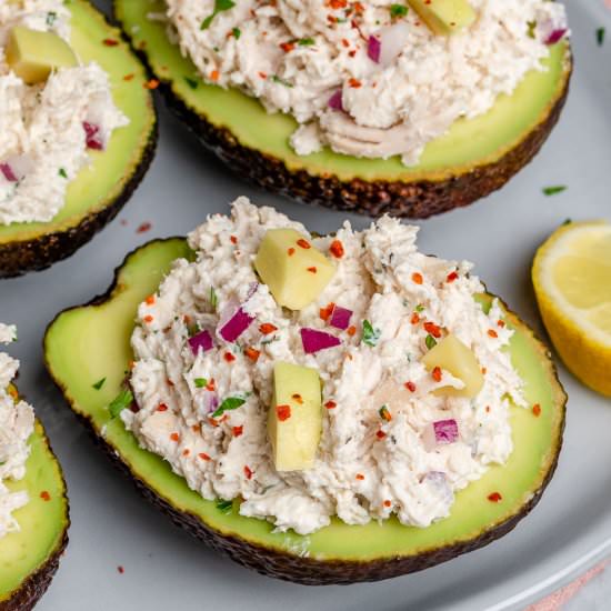 Chicken Salad Stuffed Avocados