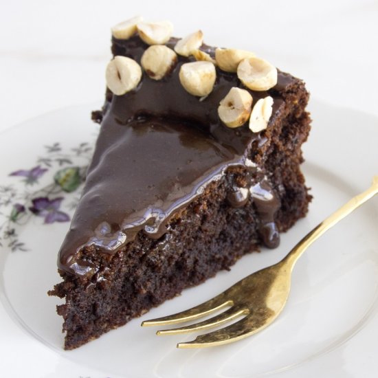 Coffee Hazelnut Chocolate Cake