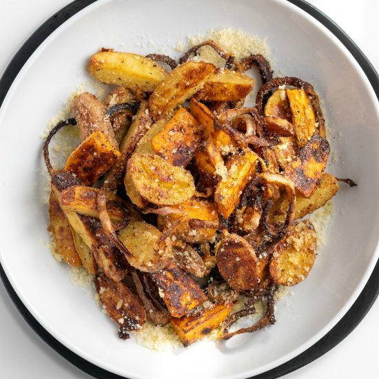 Salty-Sweet Roasted Potatoes