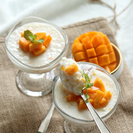 Sago Coconut Pudding