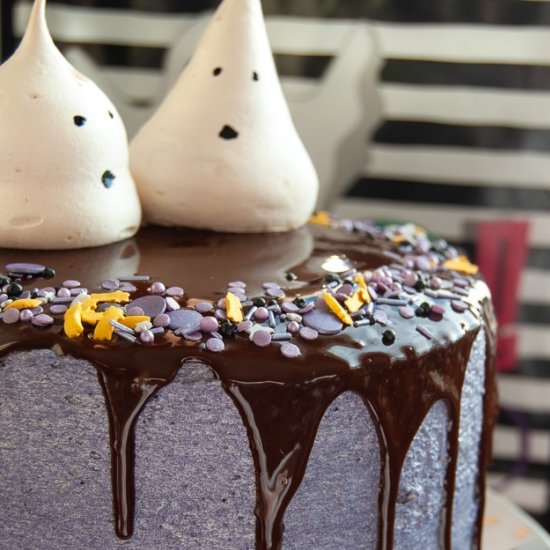 Halloween Chocolate Drip Cake