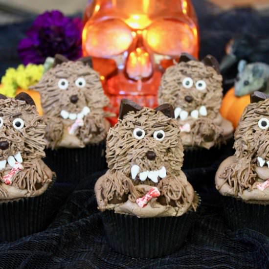 Reese’s Cup Werewolf Cupcakes