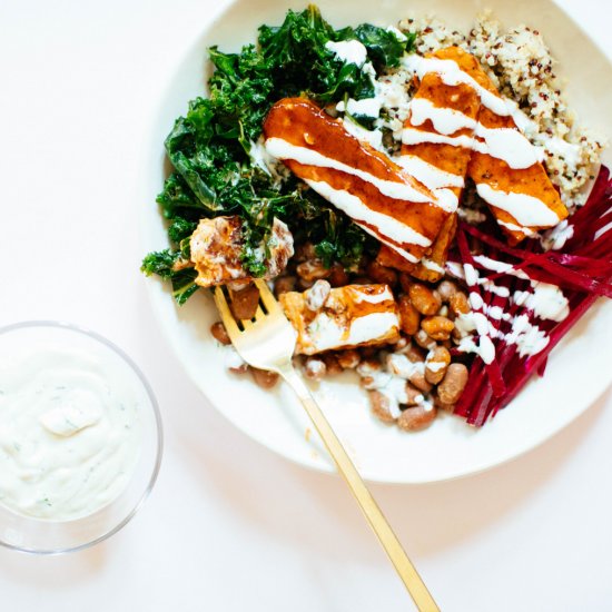 Buffalo Tempeh Nourish Bowl