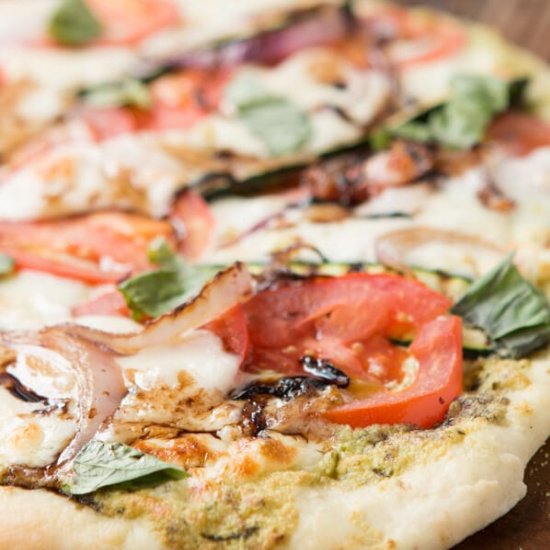 GRILLED VEGETABLE FLATBREAD PIZZA