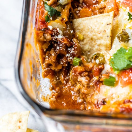 Baked Mexican Layer Dip