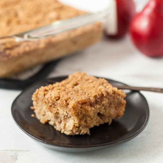 Gluten Free Pear Coffee Cake