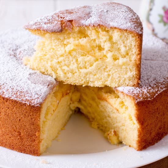 Almond Cardamom Sponge Cake