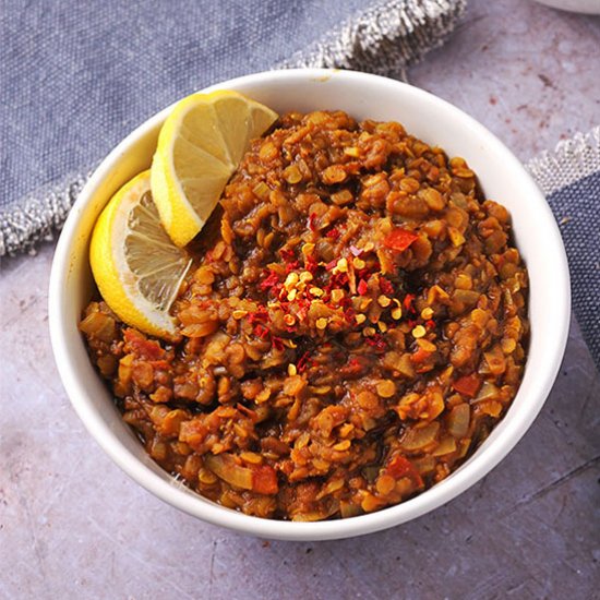 Ethiopian lentils & Berbere spice