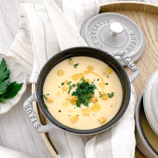 Japanese Corn Potage (Corn Soup)