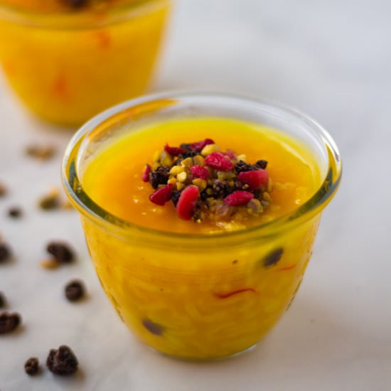 turkish turmeric rice pudding