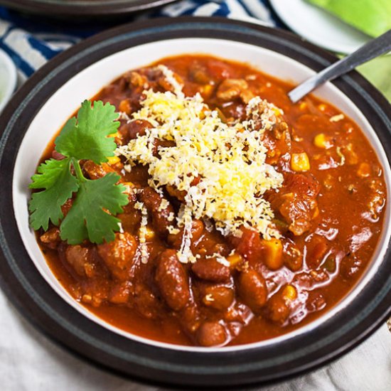 Slow Cooker Turkey Chili